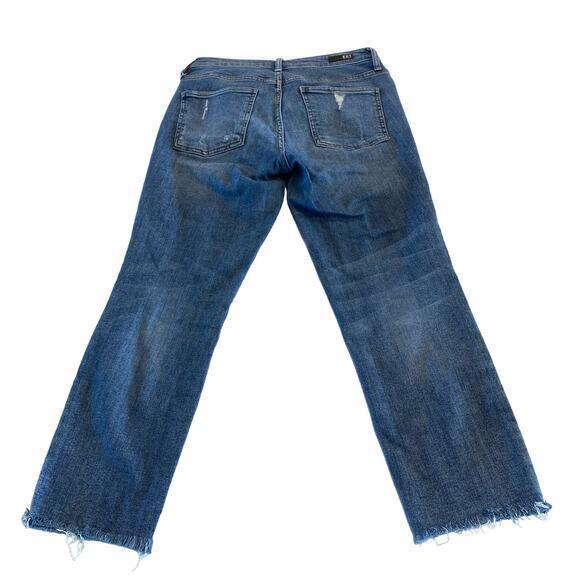 Kut from the Kloth Distressed Slim Fit Cropped Jeans Size 8 - Picture 2 of 11